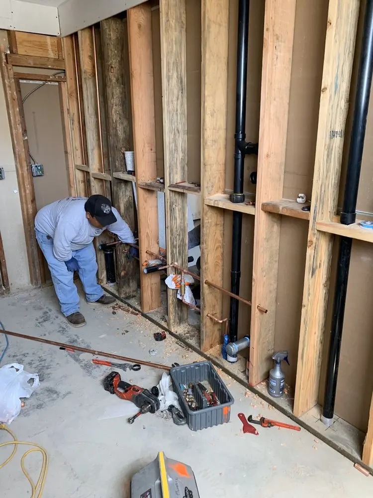 Commercial rough-in plumbing for Water Heater Replacement in Lincolndale